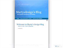Tablet Screenshot of martysdesign.wordpress.com