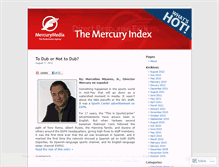 Tablet Screenshot of mercurymedia.wordpress.com