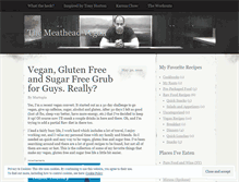 Tablet Screenshot of meatheadvegan.wordpress.com