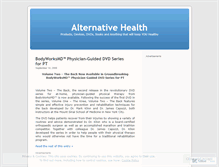 Tablet Screenshot of healthsurvival.wordpress.com