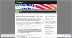 Desktop Screenshot of holograms.wordpress.com