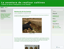 Tablet Screenshot of cultivandovida.wordpress.com
