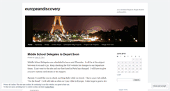 Desktop Screenshot of europeandiscovery.wordpress.com