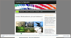 Desktop Screenshot of eventoscsnaturales.wordpress.com