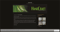 Desktop Screenshot of handcraft.wordpress.com