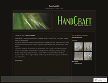 Tablet Screenshot of handcraft.wordpress.com