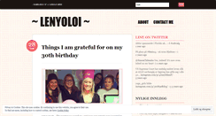 Desktop Screenshot of lenyoloi.wordpress.com