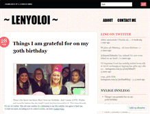 Tablet Screenshot of lenyoloi.wordpress.com