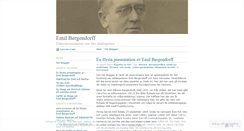 Desktop Screenshot of emilbergendorff.wordpress.com