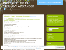 Tablet Screenshot of infidelityexpert.wordpress.com