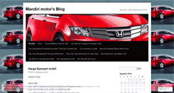 Desktop Screenshot of mandirimotor.wordpress.com