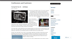 Desktop Screenshot of confessionsandcashmere.wordpress.com