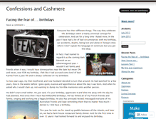 Tablet Screenshot of confessionsandcashmere.wordpress.com