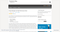 Desktop Screenshot of parashars.wordpress.com