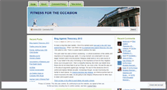Desktop Screenshot of fitnessfortheoccasion.wordpress.com