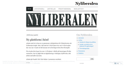 Desktop Screenshot of nyliberalen.wordpress.com