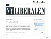 Tablet Screenshot of nyliberalen.wordpress.com