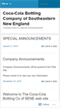 Mobile Screenshot of cocacolaofsene.wordpress.com