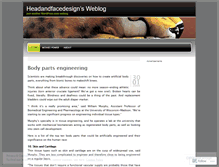Tablet Screenshot of headandfacedesign.wordpress.com