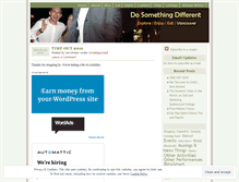 Tablet Screenshot of dosomethingdifferentbc.wordpress.com