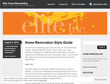 Tablet Screenshot of elitehomeremodeling.wordpress.com