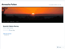 Tablet Screenshot of ameeshafelton.wordpress.com