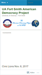 Mobile Screenshot of americandemocracyproject.wordpress.com