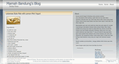 Desktop Screenshot of mamahbandung.wordpress.com