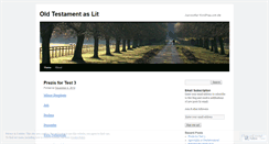 Desktop Screenshot of oldtestamentaslit.wordpress.com