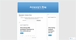 Desktop Screenshot of anracorp.wordpress.com