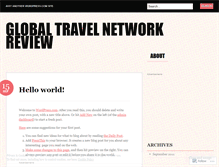 Tablet Screenshot of globaltravelnetworkcomplaint90.wordpress.com