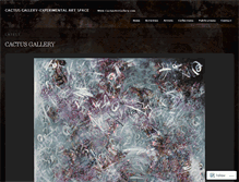 Tablet Screenshot of cactusartgallery.wordpress.com