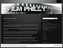 Tablet Screenshot of filmphilly.wordpress.com