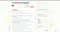 Desktop Screenshot of caixinhadesegredos.wordpress.com