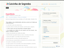 Tablet Screenshot of caixinhadesegredos.wordpress.com
