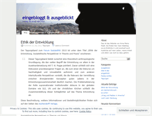 Tablet Screenshot of eingebloggt.wordpress.com