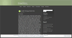 Desktop Screenshot of mortgagediaries.wordpress.com