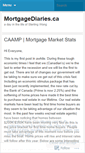 Mobile Screenshot of mortgagediaries.wordpress.com