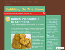 Tablet Screenshot of bubblingonthestove.wordpress.com