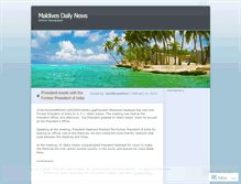 Tablet Screenshot of maldivesdailynews.wordpress.com
