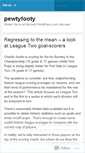 Mobile Screenshot of pewtyfooty.wordpress.com