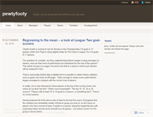 Tablet Screenshot of pewtyfooty.wordpress.com