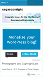 Mobile Screenshot of csgacopyright.wordpress.com