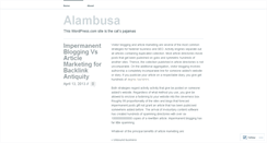 Desktop Screenshot of alambusa.wordpress.com