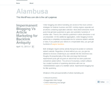 Tablet Screenshot of alambusa.wordpress.com