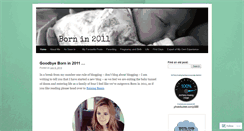 Desktop Screenshot of bornin2011.wordpress.com