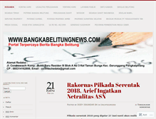 Tablet Screenshot of beritabangka.wordpress.com