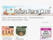Tablet Screenshot of nerdybookclub.wordpress.com