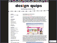 Tablet Screenshot of designquips.wordpress.com