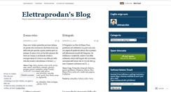 Desktop Screenshot of elettraprodan.wordpress.com